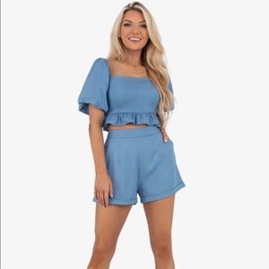 Kittenish Harley Chambray set